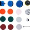 BGS technic Jeu de disques de polissage et ponçage et d’embouts à brosse | pour perceuses | 16 pcs.