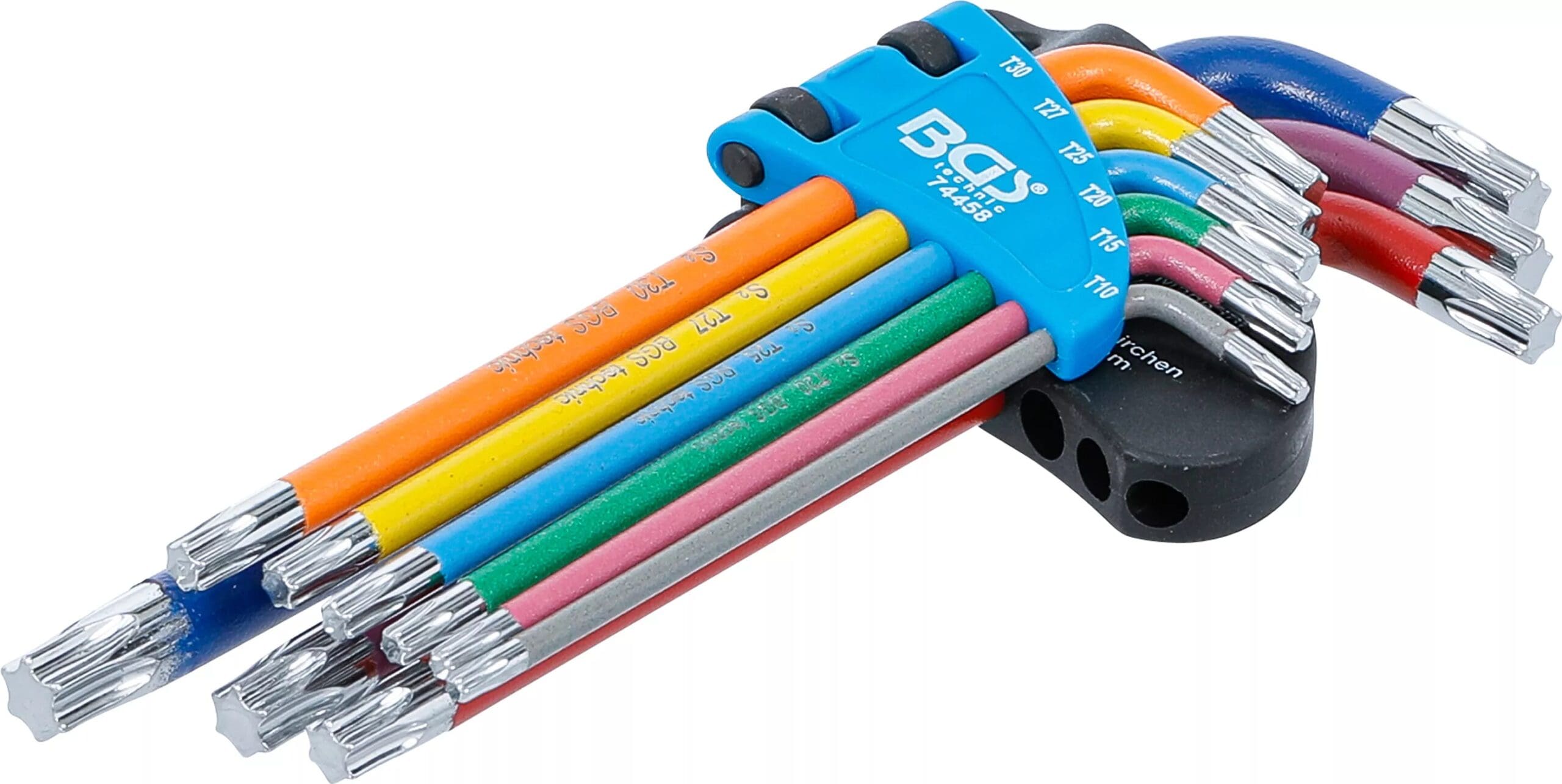 BGS technic Jeu de clés allen | multicolore | profil T (pour Torx) T10 - T50 | 9 pièces