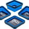 BGS technic Jeu de coupelles magnétiques | silicone | pliable | 115 x 115 x 50 mm | 4 pièces