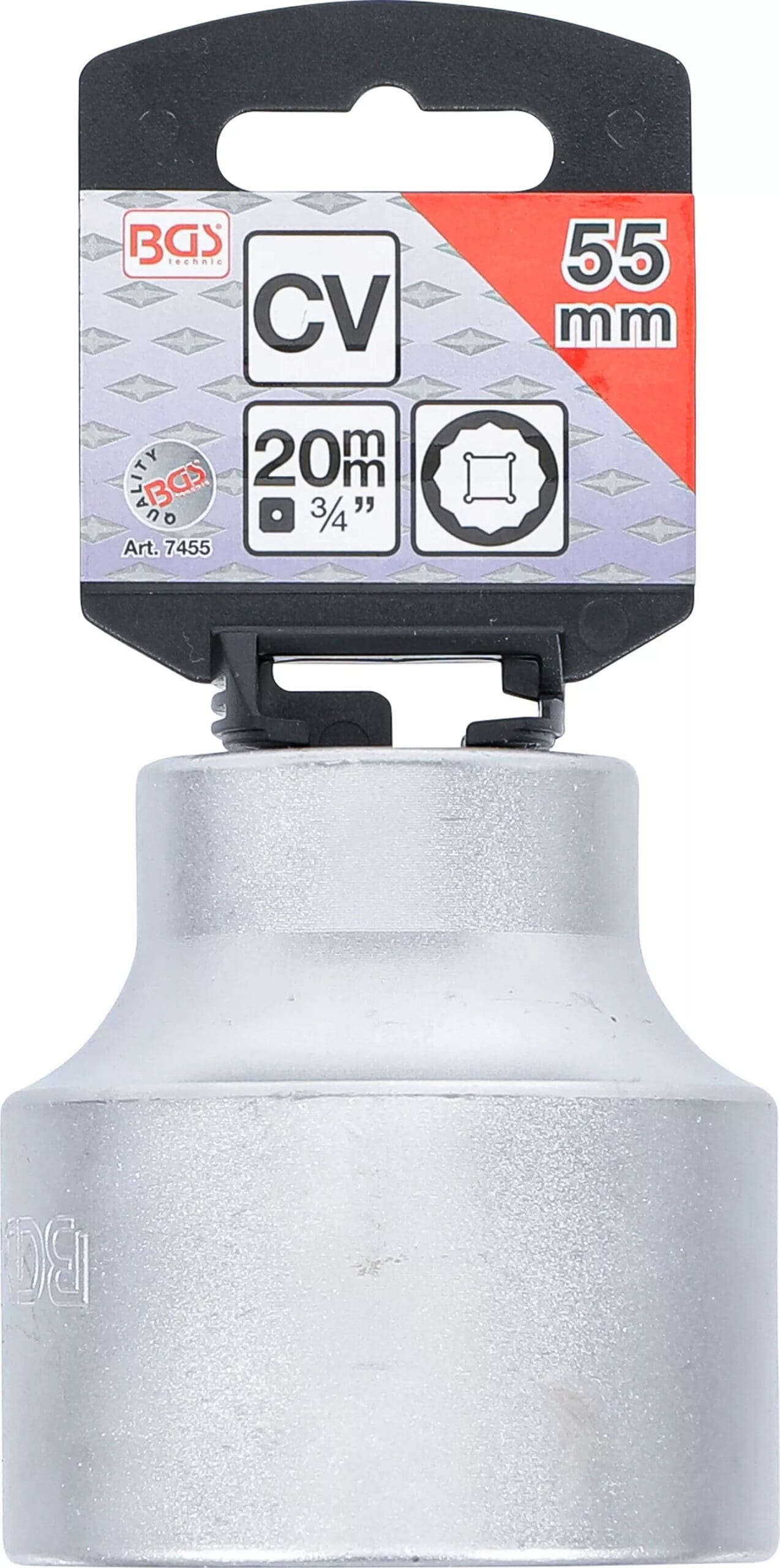 douze pans | 20 mm (3/4") | 55 mm douze pans | 20 mm (3/4") | 55 mm