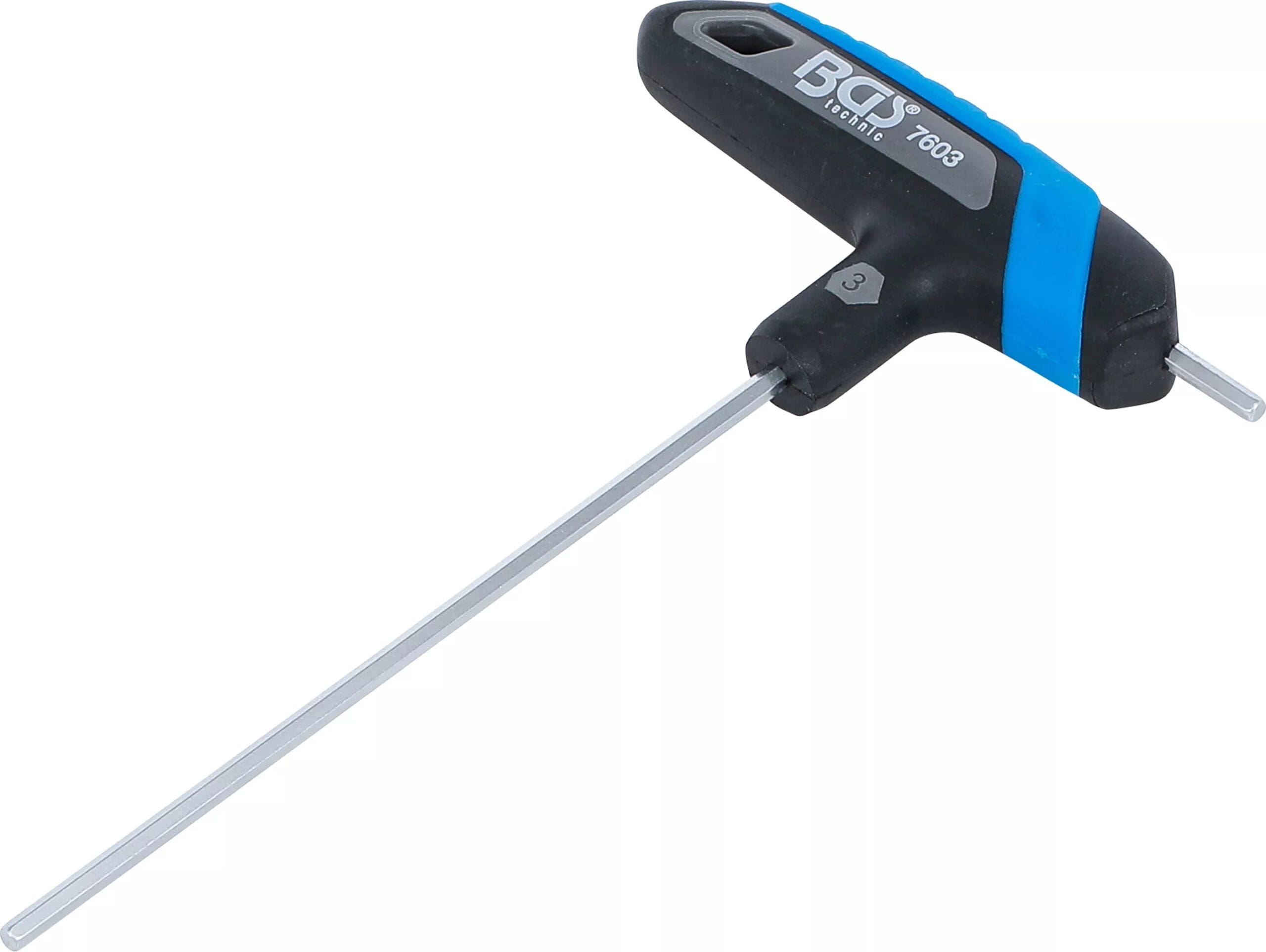 BGS technic Tournevis avec poignée en T | six pans femelle | 3 mm