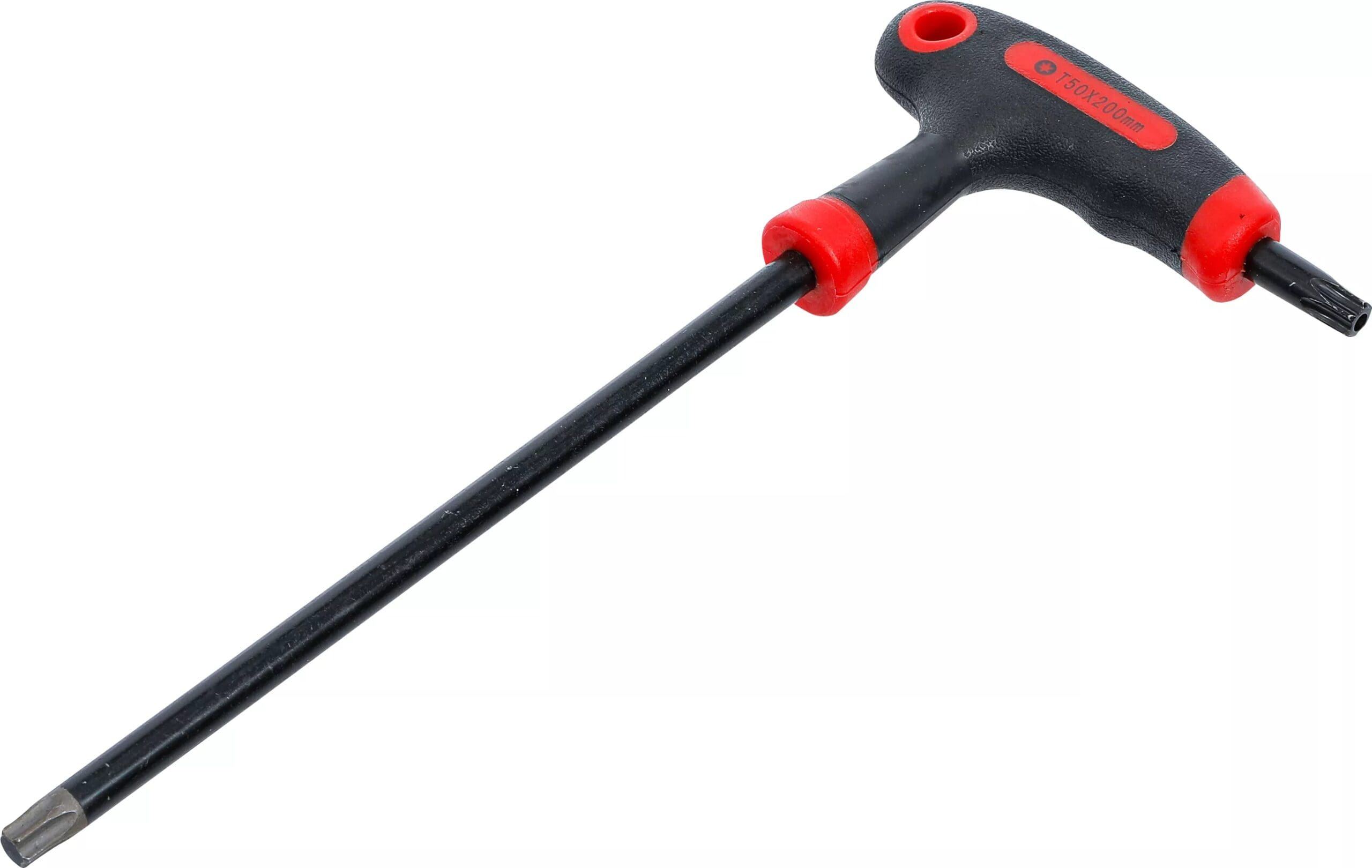 BGS technic Tournevis avec poignée en T | Profil en T (pour Torx) avec/sans perçage frontal T50