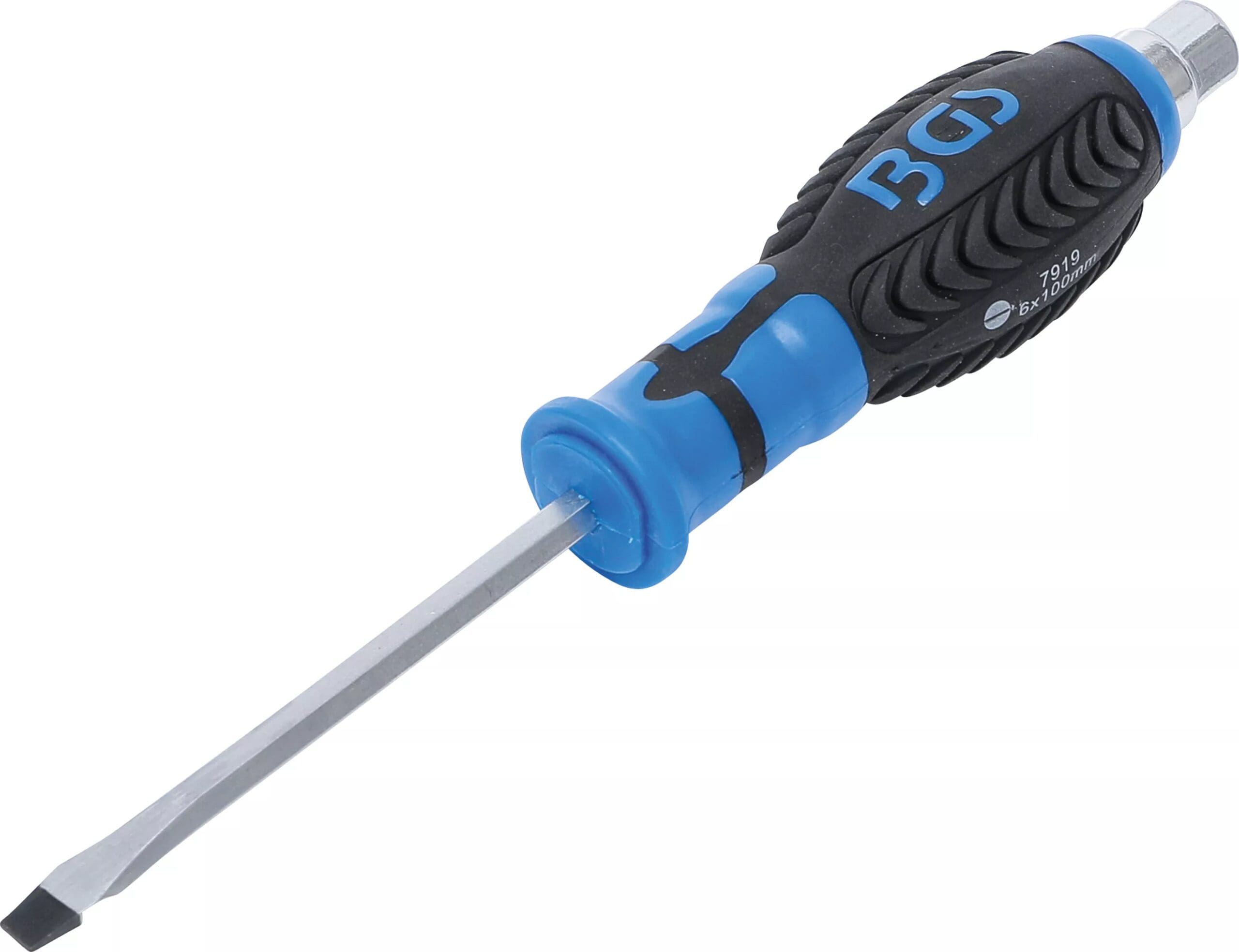 BGS technic Tournevis | avec Hexagonal mâle | fente 6 mm | longueur de la lame 100 mm