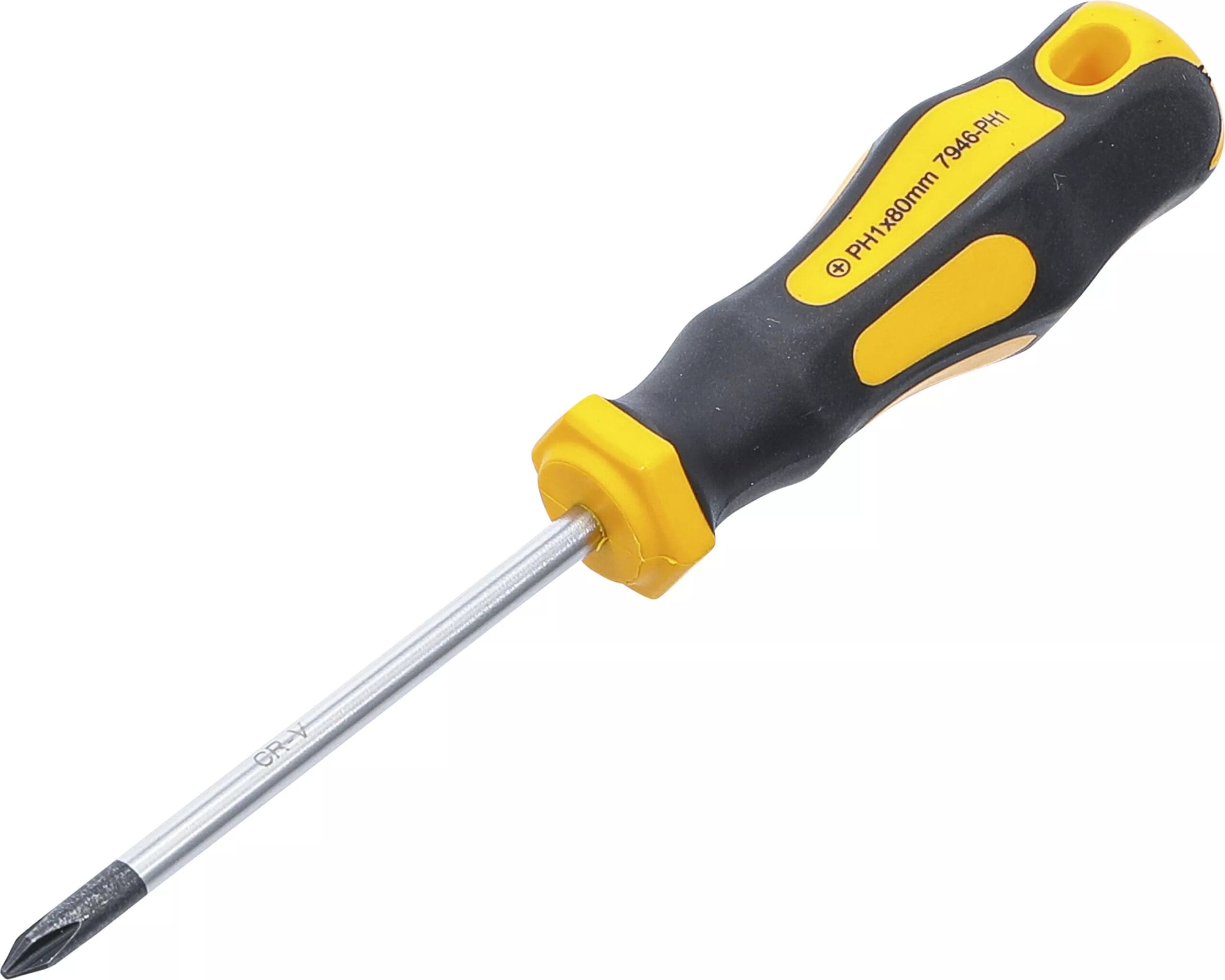 BGS technic Tournevis | cruciforme PH1 | longueur de la lame 80 mm