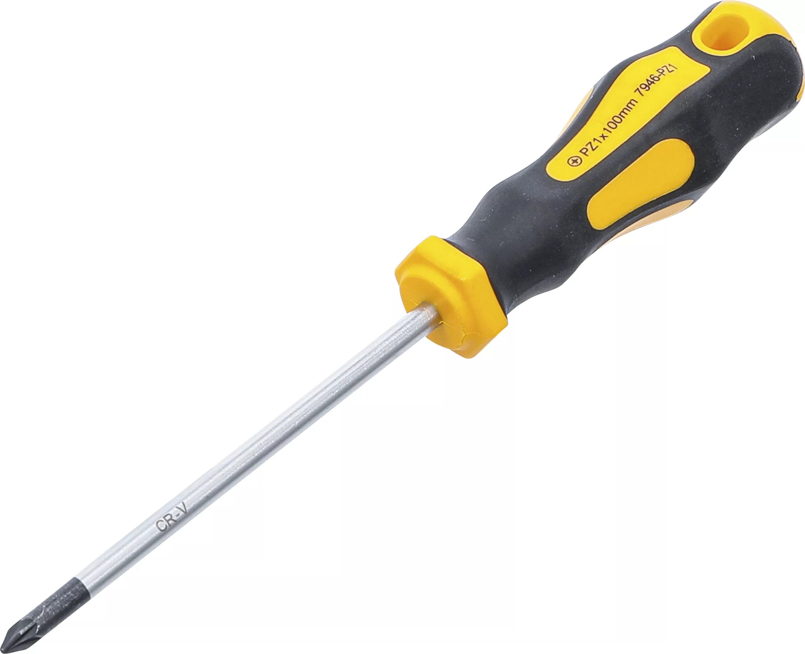 BGS technic Tournevis | cruciforme PZ1 | longueur de la lame 100 mm
