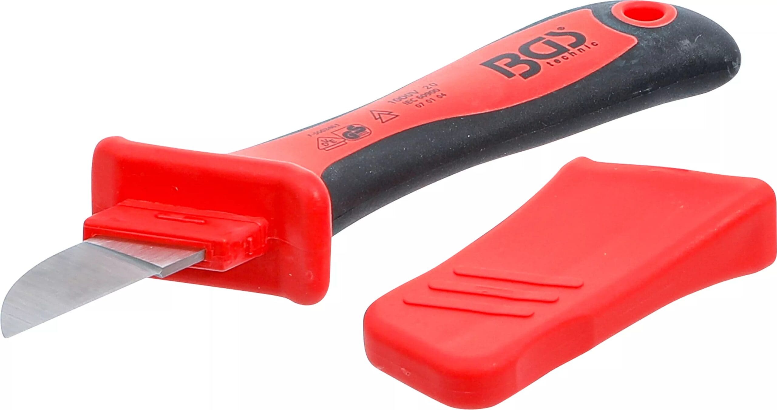 BGS technic Couteau électricien VDE avec protection antidérapage