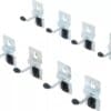 BGS technic Jeu de crochets simples | 40 mm | pour système mural | 10 pcs.