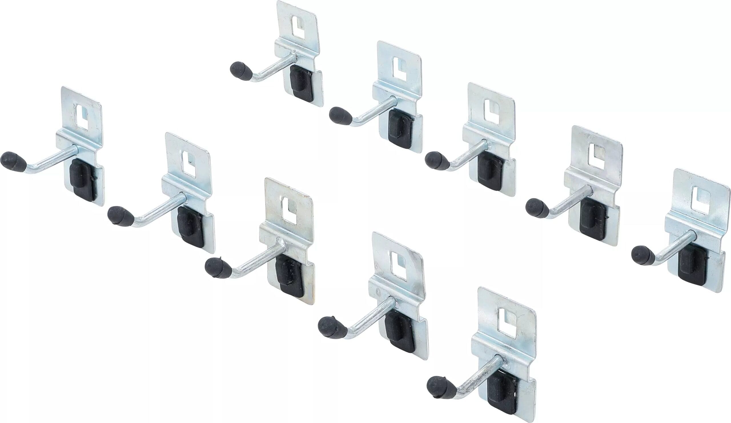 BGS technic Jeu de crochets simples | 40 mm | pour système mural | 10 pcs.