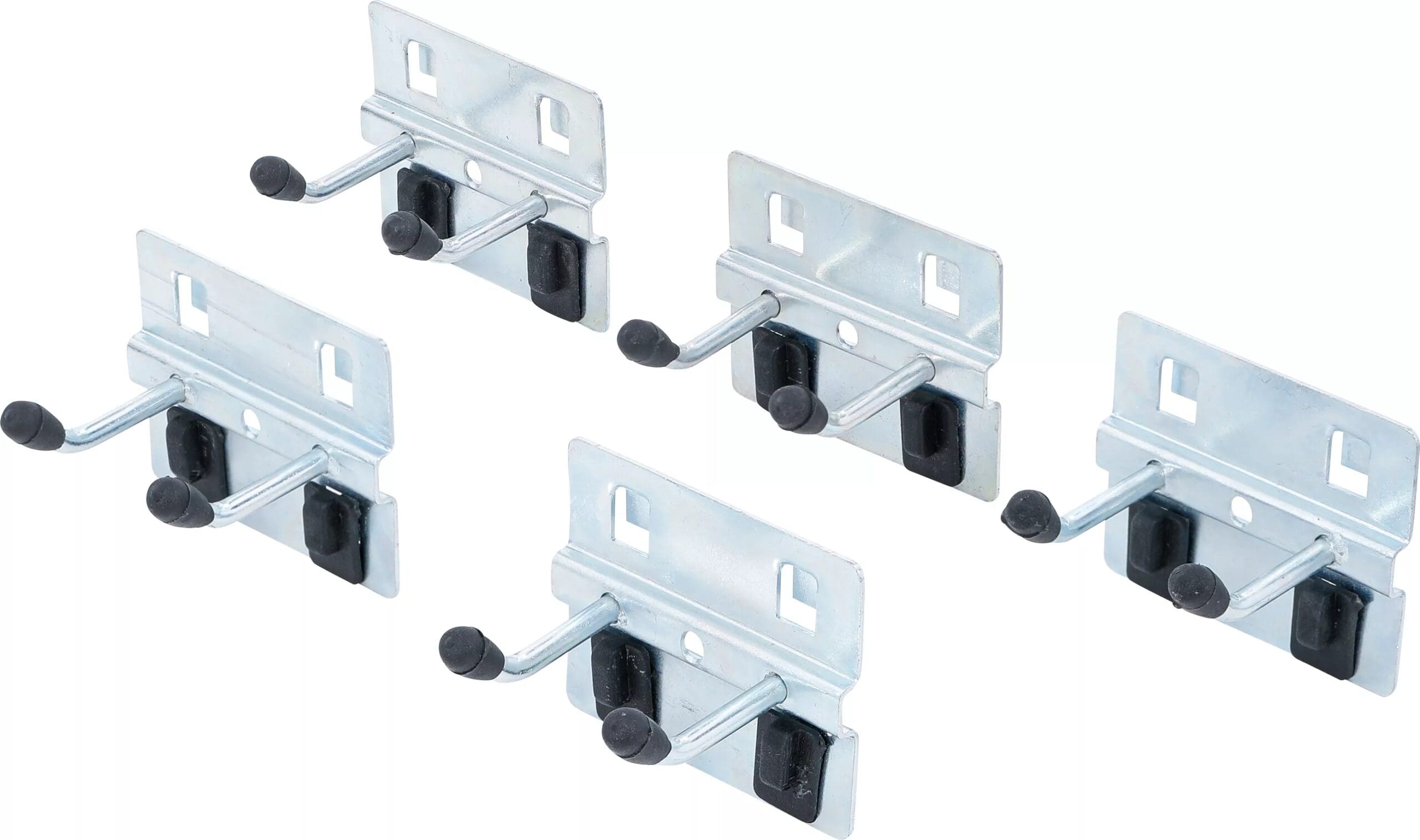 BGS technic Jeu de crochets doubles | 40 mm | pour système mural | 5 pcs.