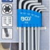 BGS technic Jeu de clés allen | Profil T (pour Torx) avec tête sphérique T10 - T50 | 9 pièces
