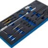 BGS technic Insert de servante d'atelier 1/3 : Kit de réparation de filets et de démontage de bougies de préchauffe | M8 & M10 | 17 pièces