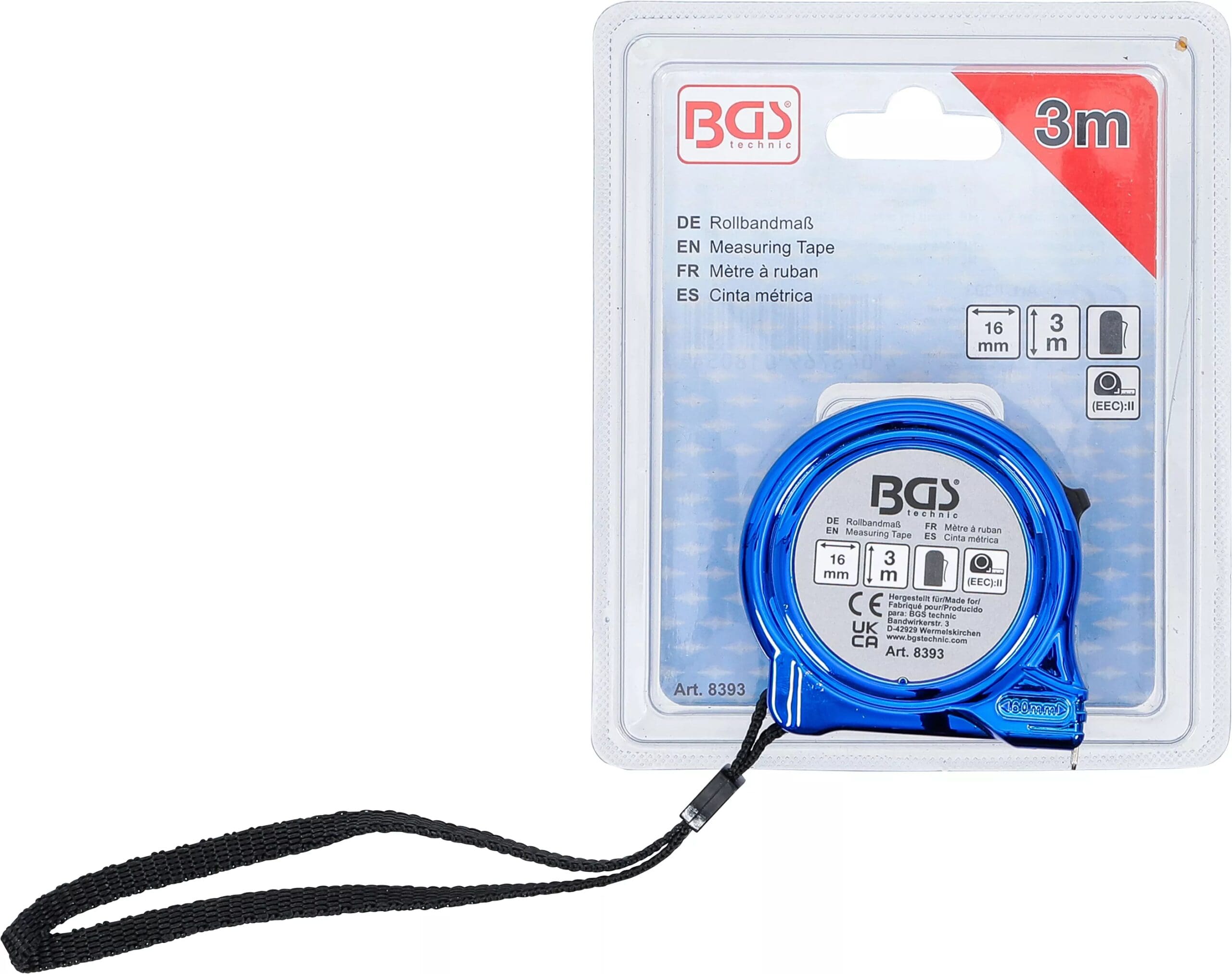 BGS technic Mètre ruban | 16 mm x 3 m BGS technic Mètre ruban | 16 mm x 3 m