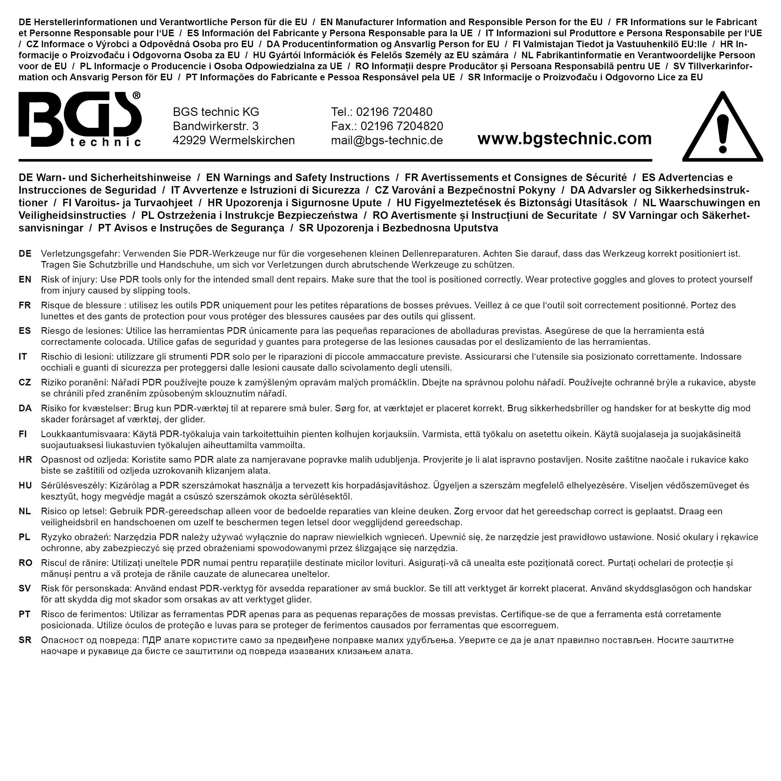 BGS technic Tampons de débosselage | pour art. 865 | 12 pièce BGS technic Tampons de débosselage | pour art. 865 | 12 pièce