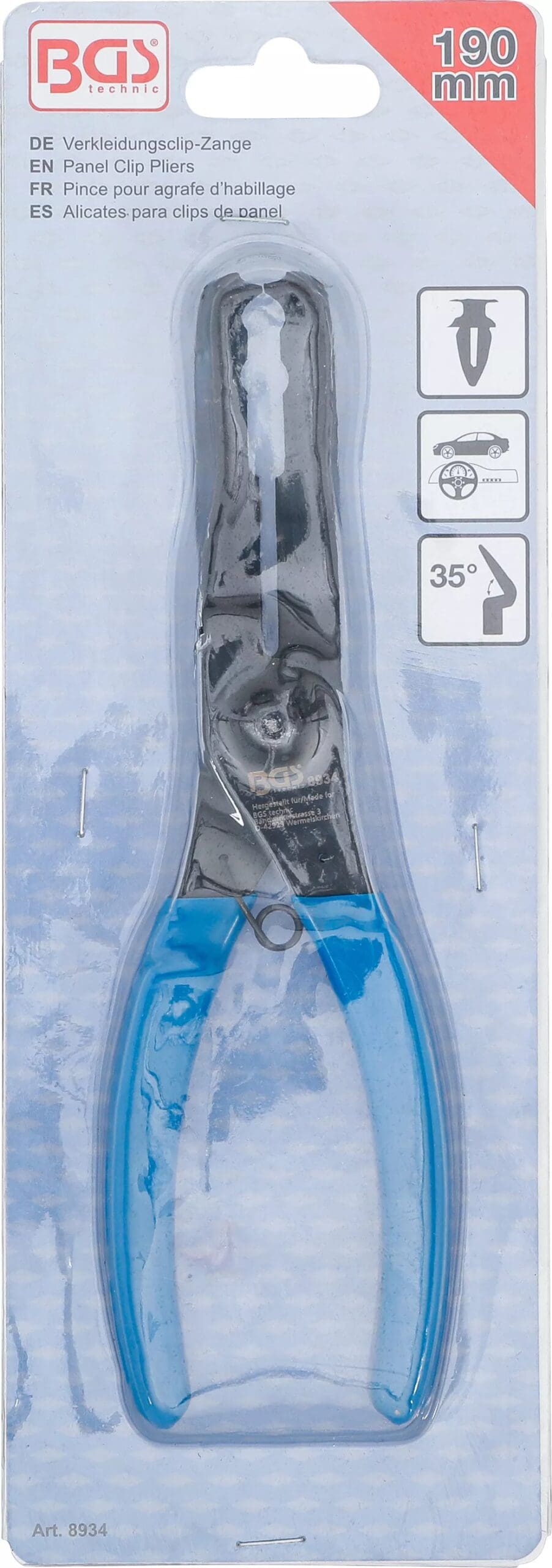 BGS technic Pince pour agrafe d’habillage | 190 mm BGS technic Pince pour agrafe d’habillage | 190 mm