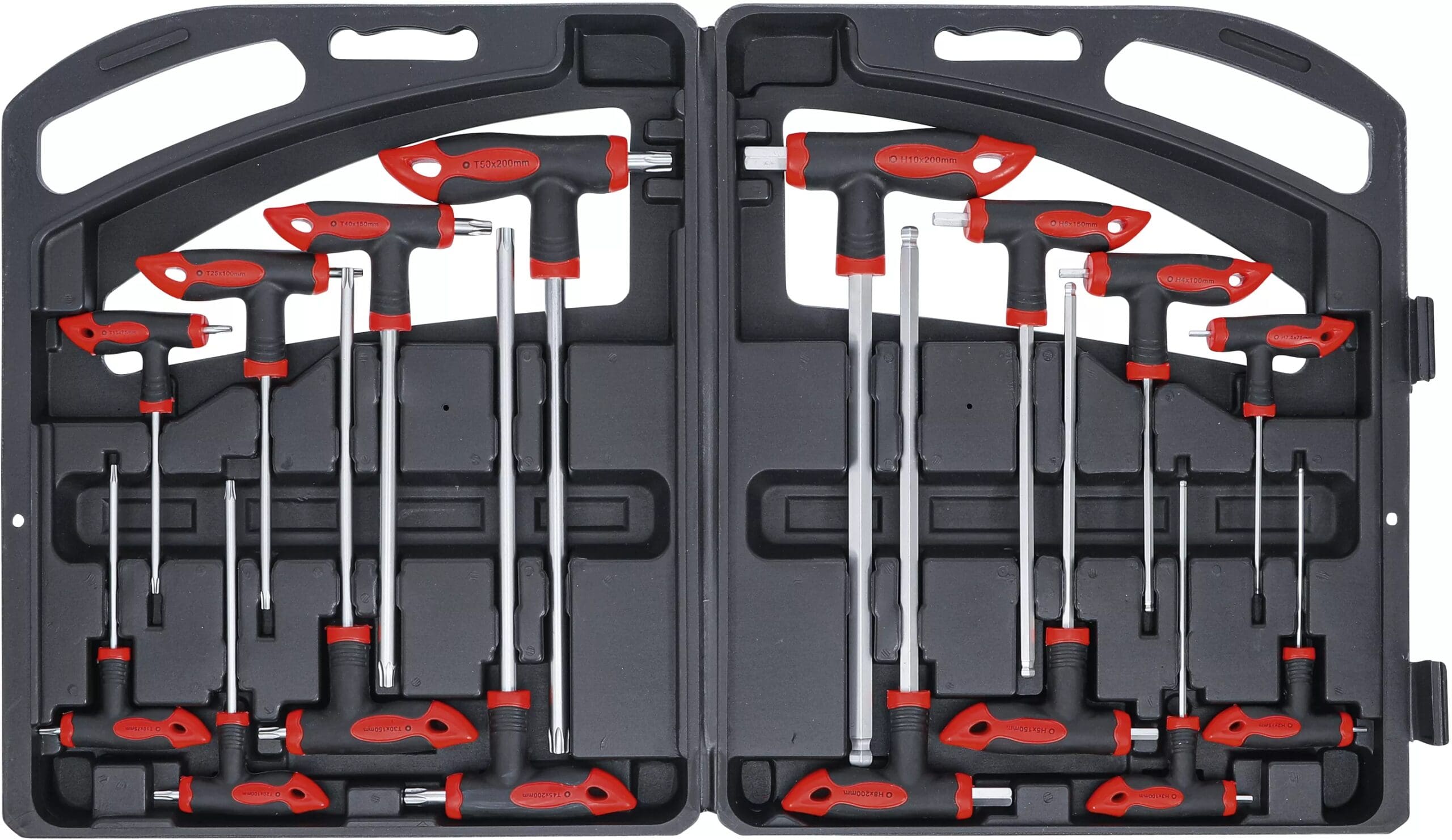 BGS technic Clés poignée T | six pans intérieurs / profil en T (pour Torx) | 16 pièces