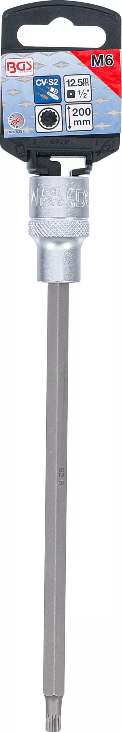 5 mm (1/2") | denture multiple intérieure (pour XZN) M6 5 mm (1/2") | denture multiple intérieure (pour XZN) M6