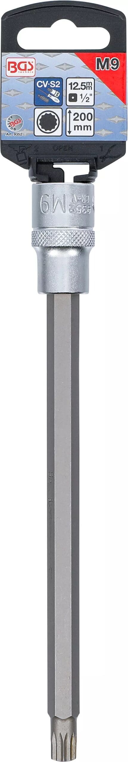 5 mm (1/2") | denture multiple intérieure (pour XZN) M9 5 mm (1/2") | denture multiple intérieure (pour XZN) M9