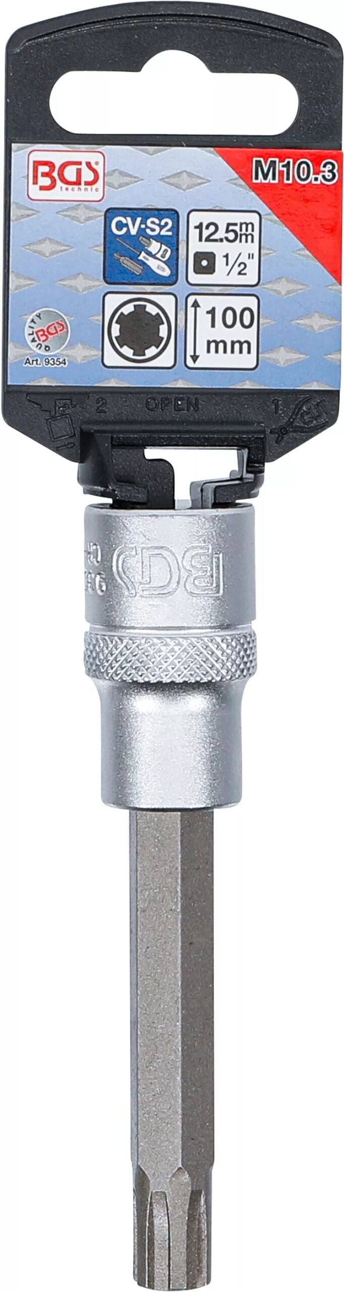 BGS technic Douilles à embouts | longueur 100 mm | 12 BGS technic Douilles à embouts | longueur 100 mm | 12