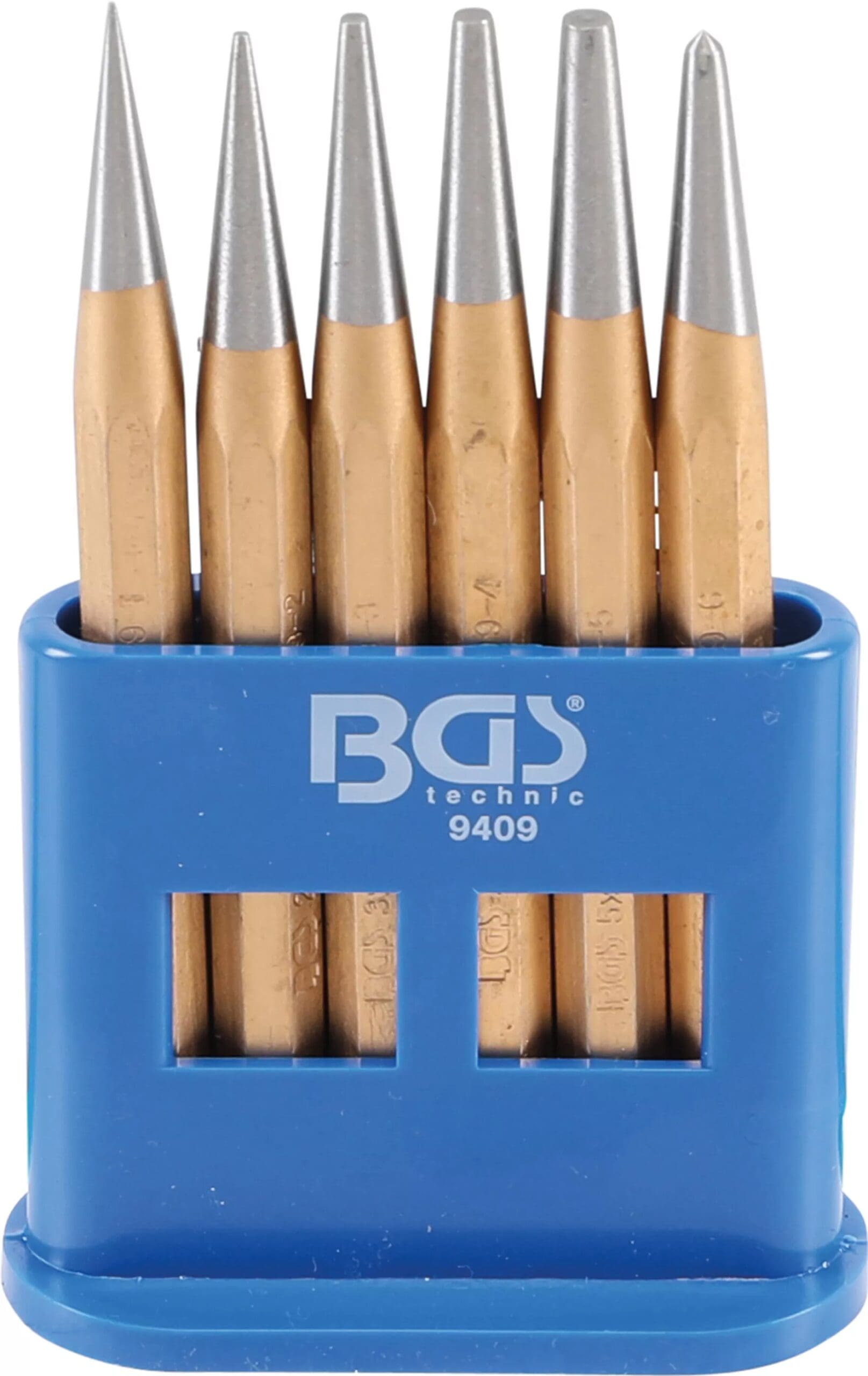 BGS technic Jeu de chasse-goupilles/pointeaux | 120 mm | 1 - 5 mm | 6 pièces