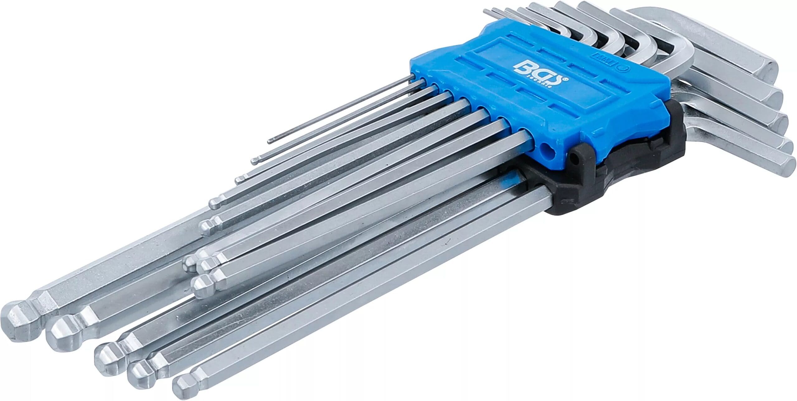 BGS technic Jeu de clés allen | extra longues | hexagone femelle/hexagone femelle à tête sphérique | 1