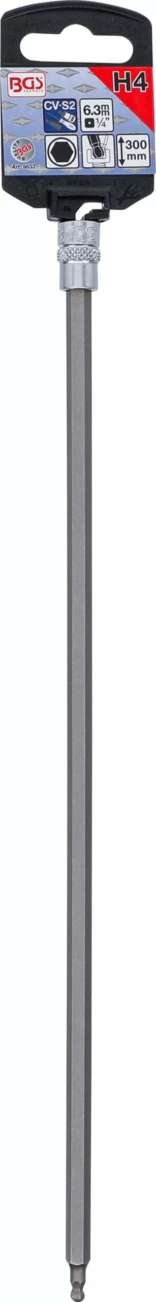 3 mm (1/4") | hexagone femelle à tête sphérique 4 mm 3 mm (1/4") | hexagone femelle à tête sphérique 4 mm