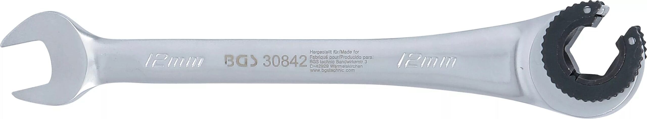 BGS technic Clé mixte à cliquet | ouverte | 12 mm BGS technic Clé mixte à cliquet | ouverte | 12 mm