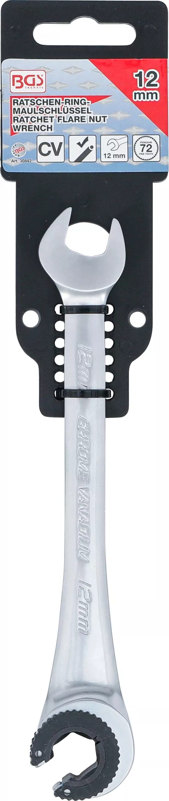 BGS technic Clé mixte à cliquet | ouverte | 12 mm BGS technic Clé mixte à cliquet | ouverte | 12 mm