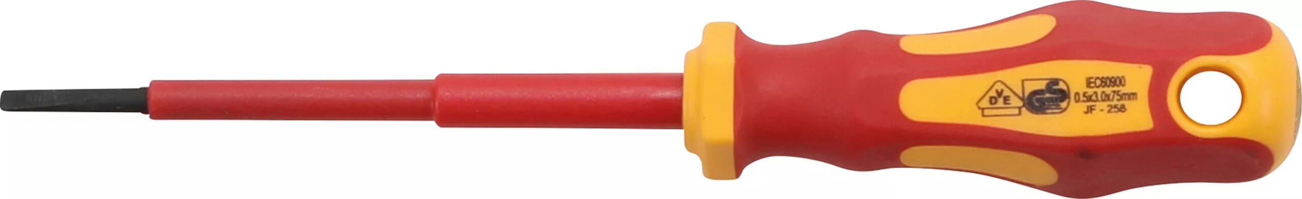 BGS technic Tournevis VDE | fente 3 mm | longueur de la lame 75 mm