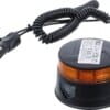 BGS technic Lampe de signalisation panoramique à batterie | jaune | avec aimant | 12 V / 24 V | Ø 130 mm