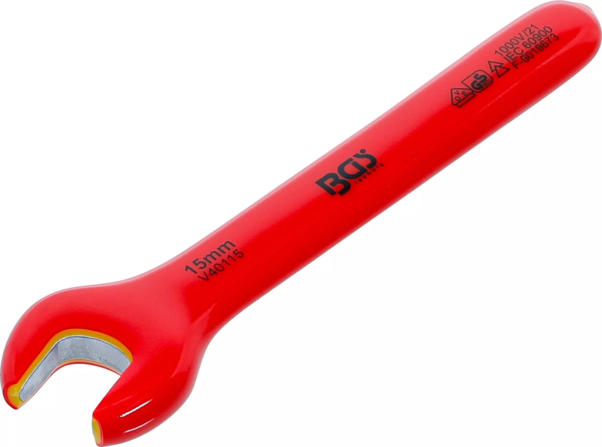 BGS technic Clé à fourche VDE | 15 mm