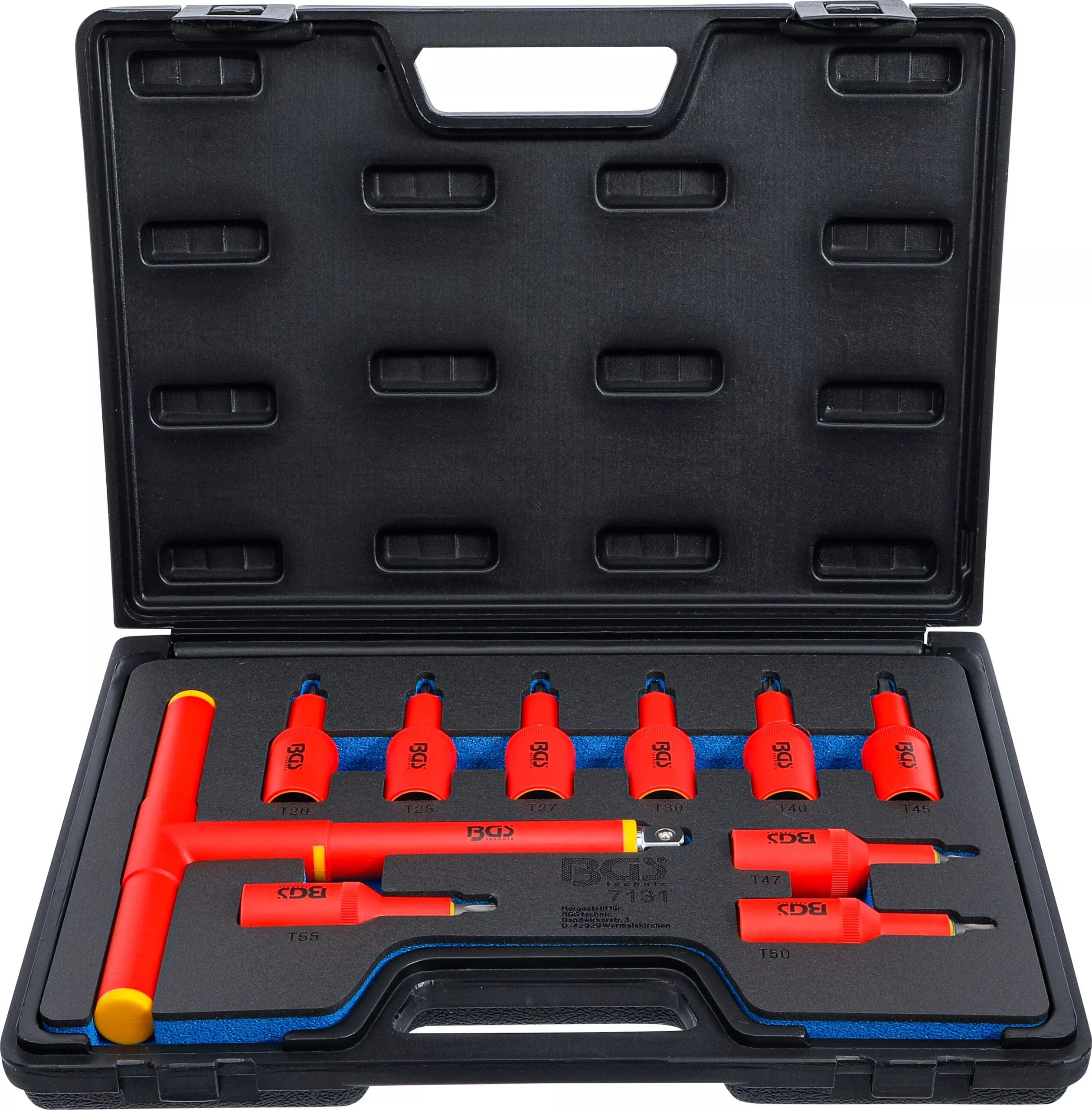 BGS technic Jeu de douilles à embouts VDE | Empreinte carré femelle 12