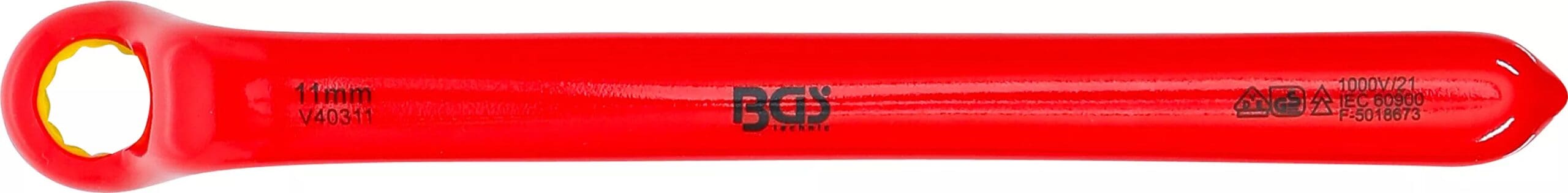 BGS technic Clé VDE annulaire simple | contre-coudées | 11 mm BGS technic Clé VDE annulaire simple | contre-coudées | 11 mm