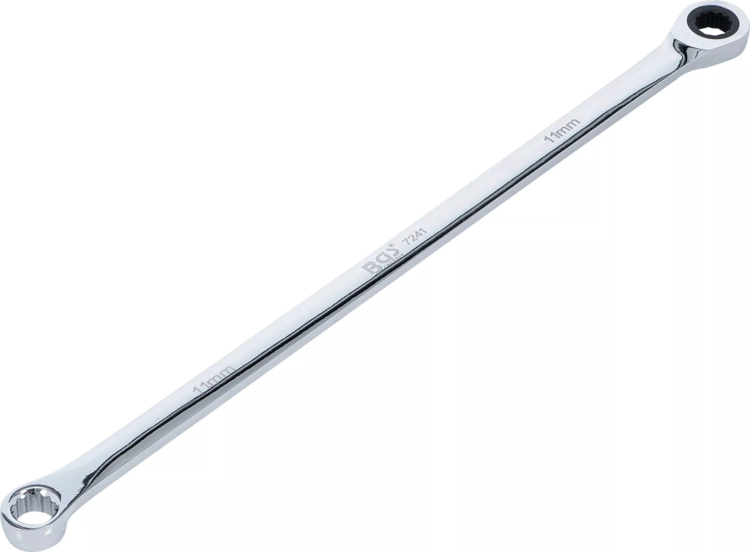 BGS technic Clé polygonales à cliquet et de clé polygonales | extra longues | 11 mm