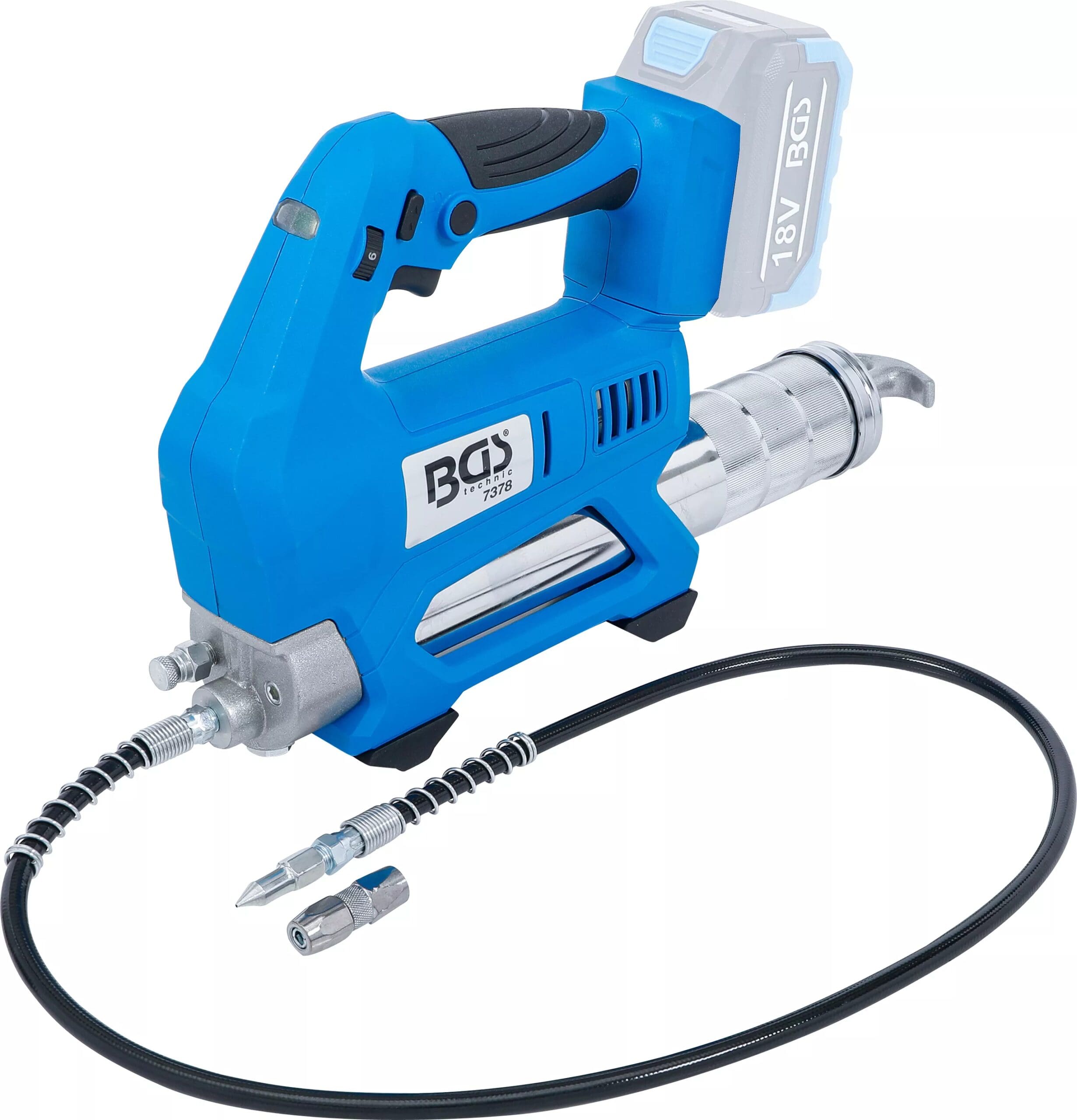 BGS technic Pompe à graisse sur accu | 18 V | sans batterie