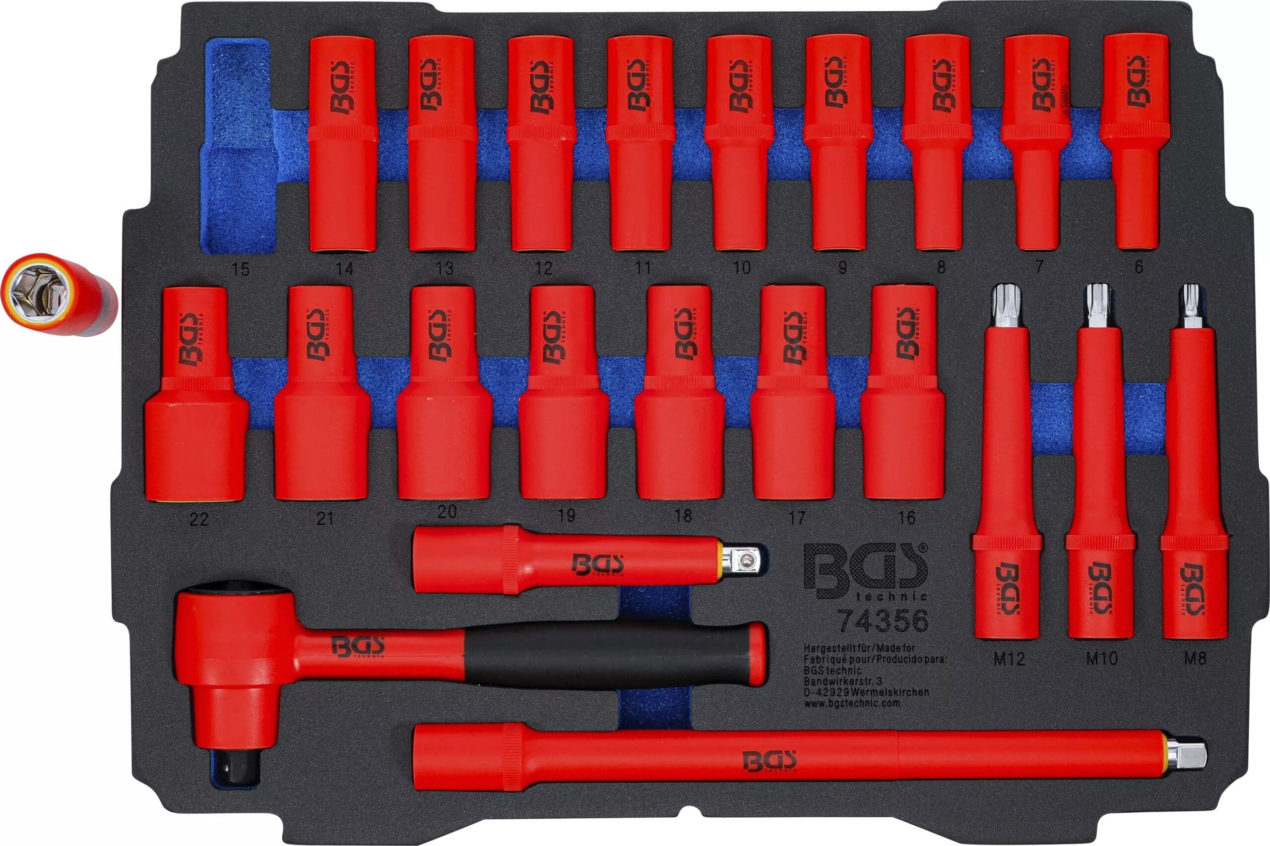 BGS technic Insert pour Art. BOXSYS1 & 2 : Jeu d’outils VDE | 23 pièces