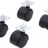 BGS technic Jeu de roulettes doubles de direction | Ø 40 mm | 4 pièces