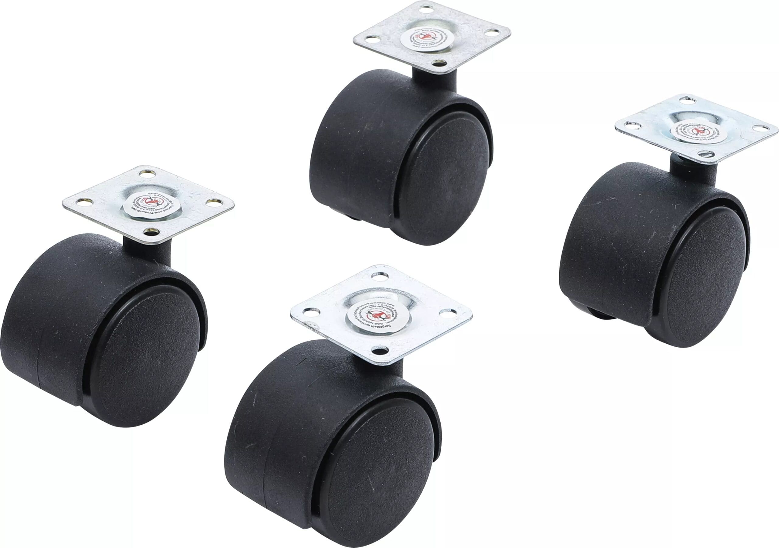 BGS technic Jeu de roulettes doubles de direction | Ø 40 mm | 4 pièces