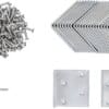 BGS technic Connecteur d’angle | inoxydable | 40 x 40 x 40 mm | Pack économie | 25 pièces