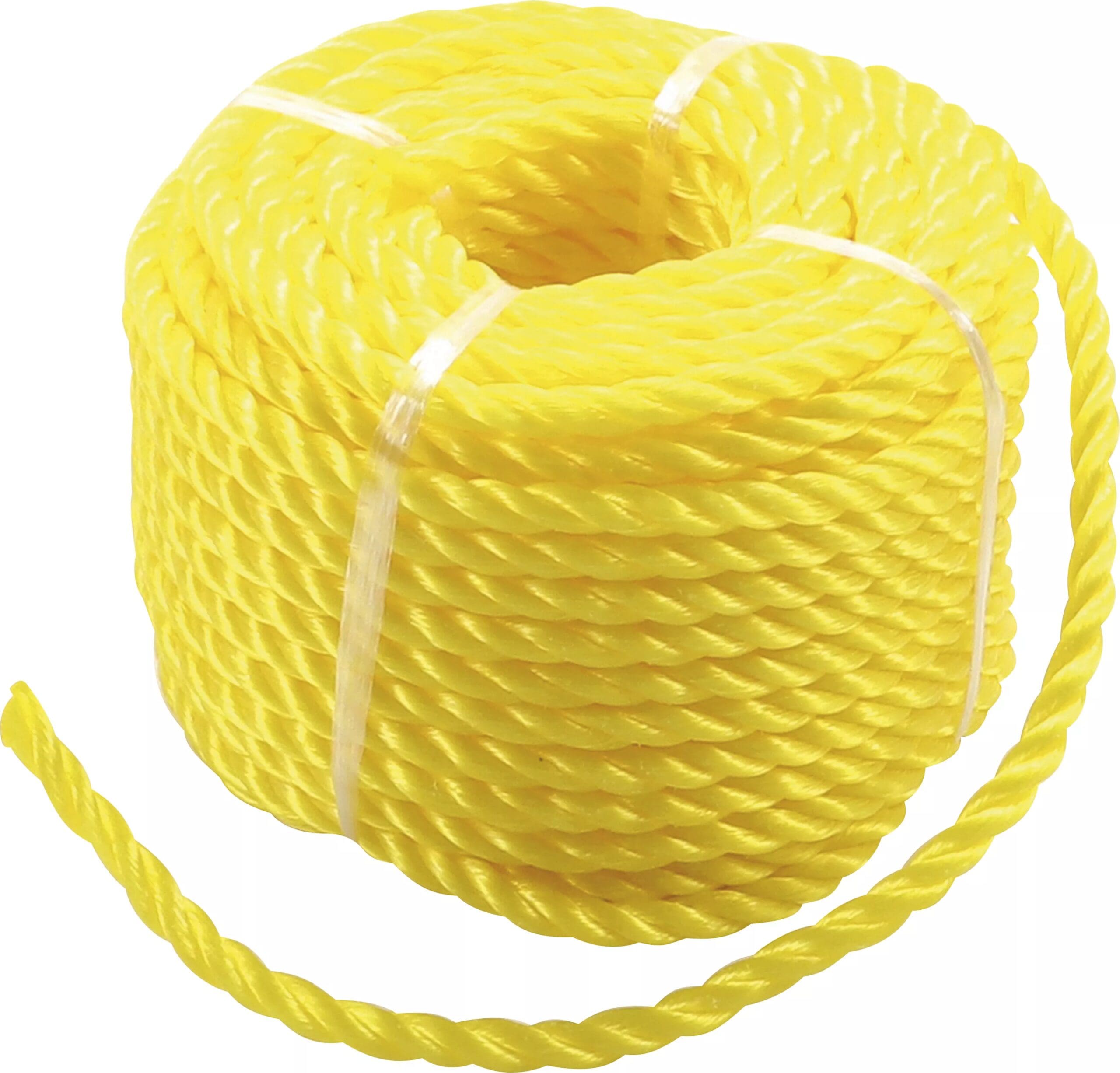 BGS technic Corde en matière plastique/utilisation universelle | 6 mm x 20 m | jaune