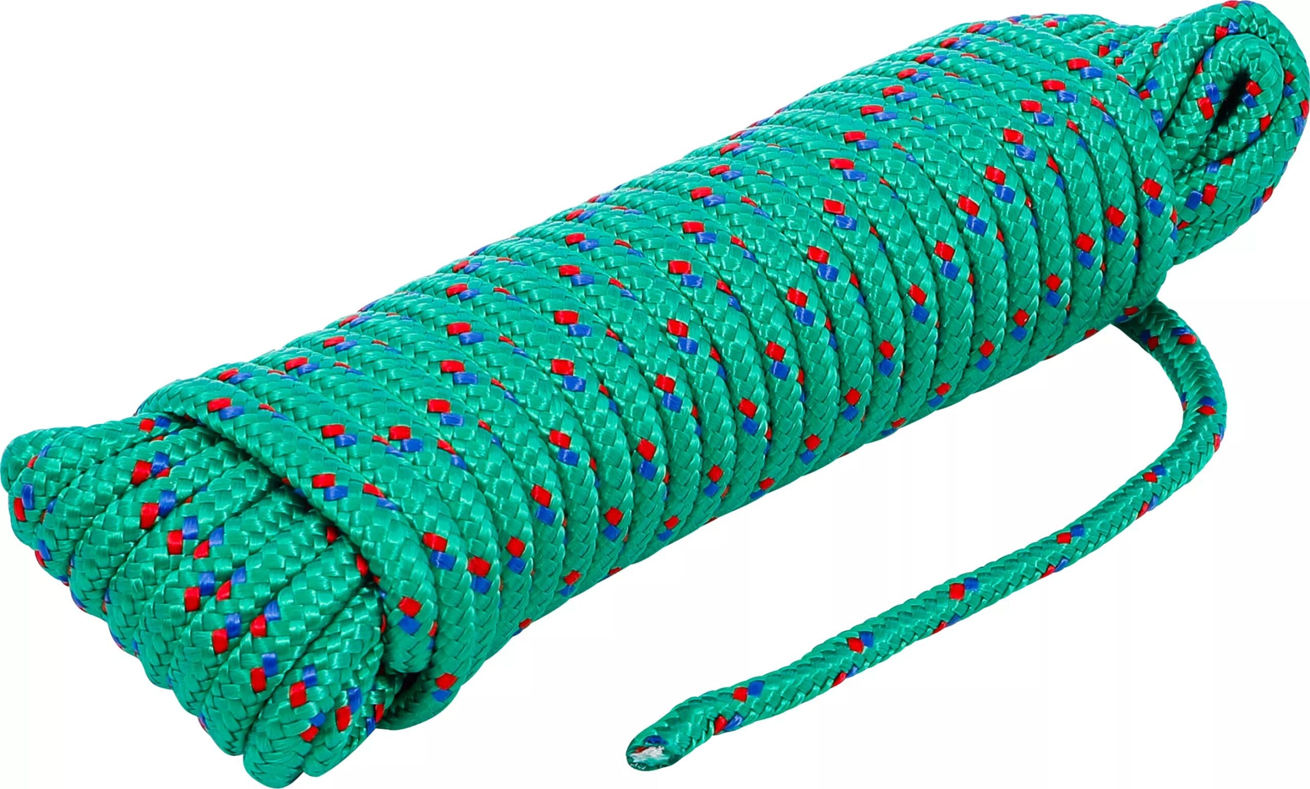 BGS technic Corde en matière plastique / utilisation universelle | 6 mm x 10 m | vert