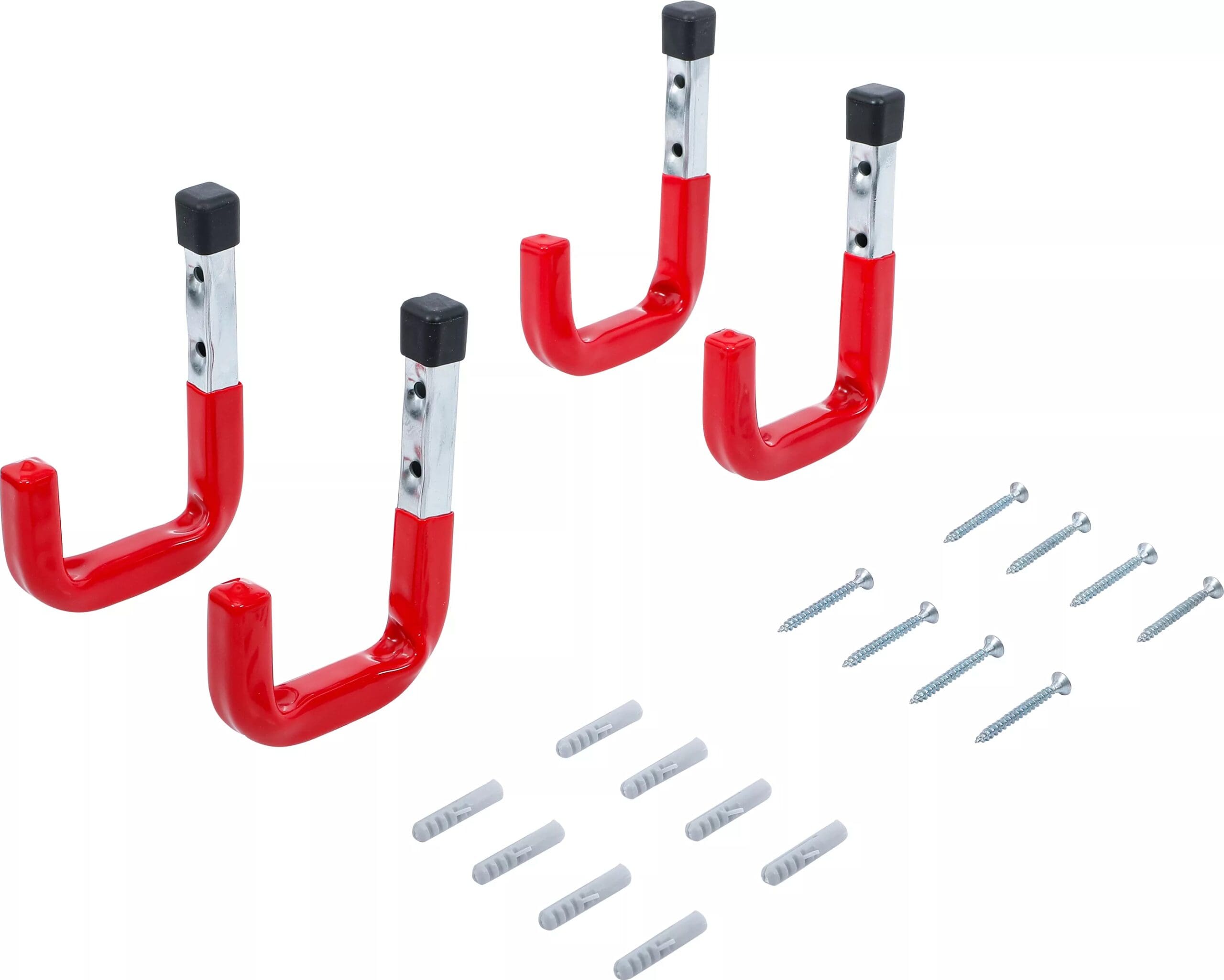 BGS technic Jeu de crochets muraux | 4 pièces