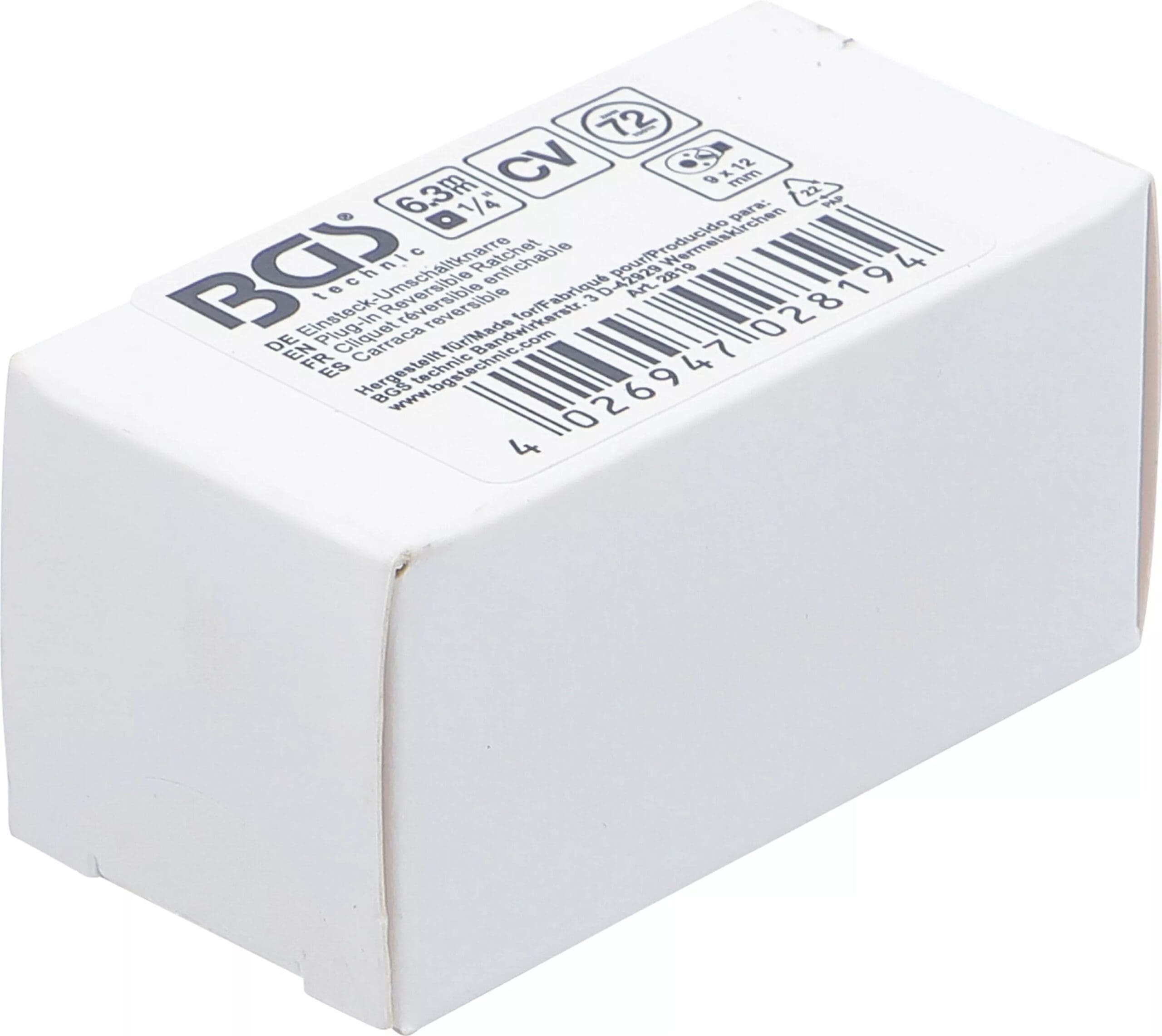 3 mm (1/4") | Empreinte 9 x 12 mm 3 mm (1/4") | Empreinte 9 x 12 mm