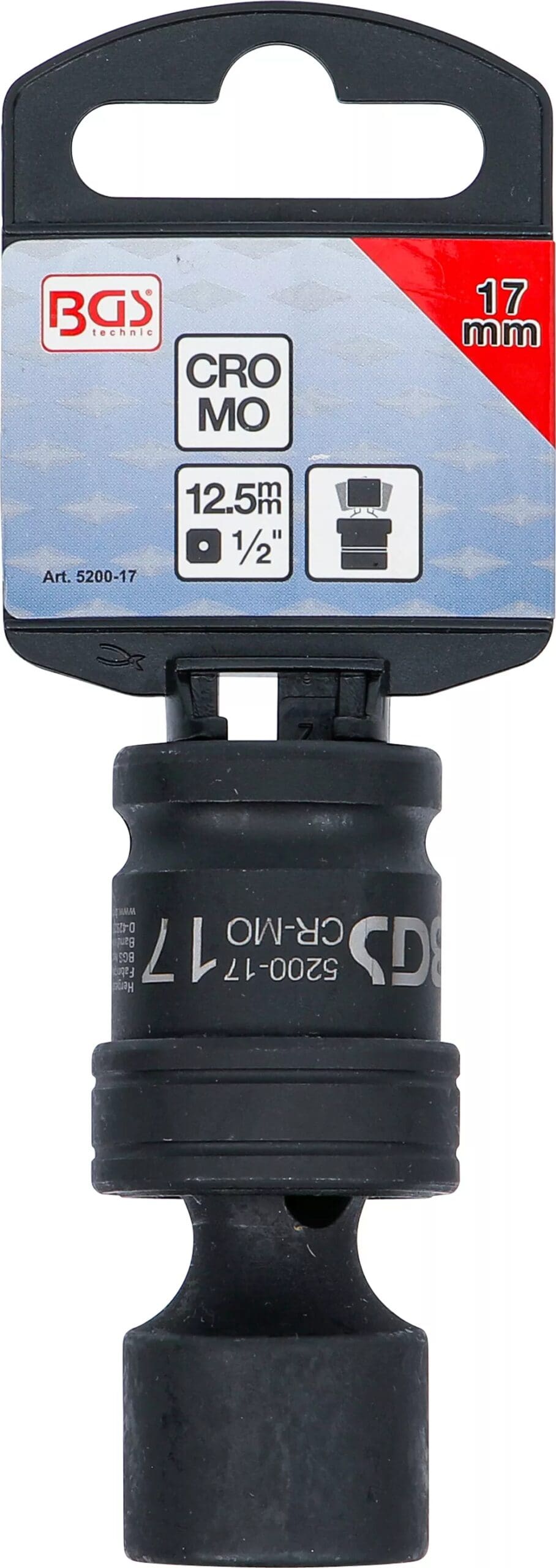 5 mm (1/2") | 17 mm 5 mm (1/2") | 17 mm