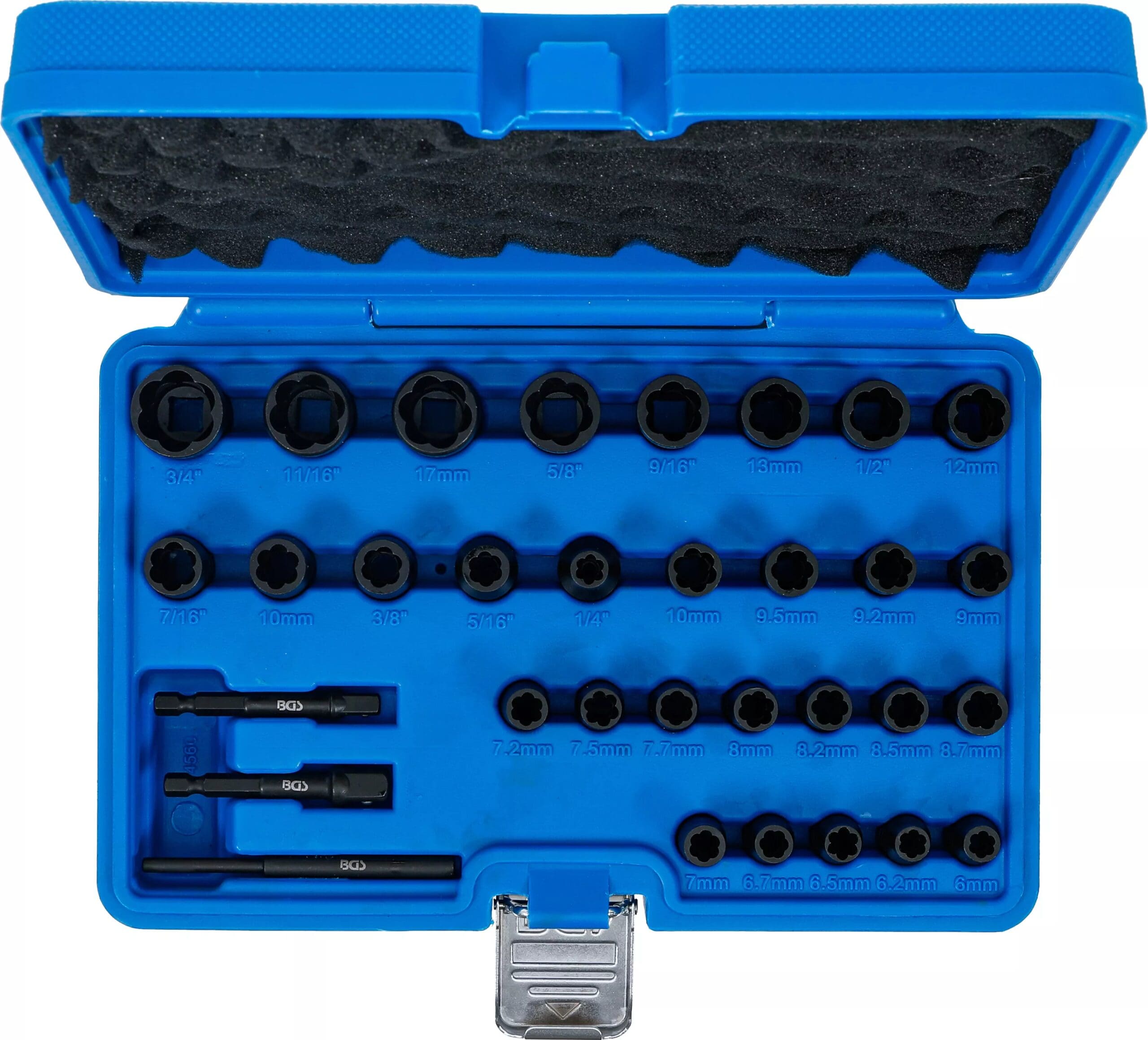 3 mm (1/4") / 10 mm (3/8") | métriques et pouces | 32 pièces 3 mm (1/4") / 10 mm (3/8") | métriques et pouces | 32 pièces