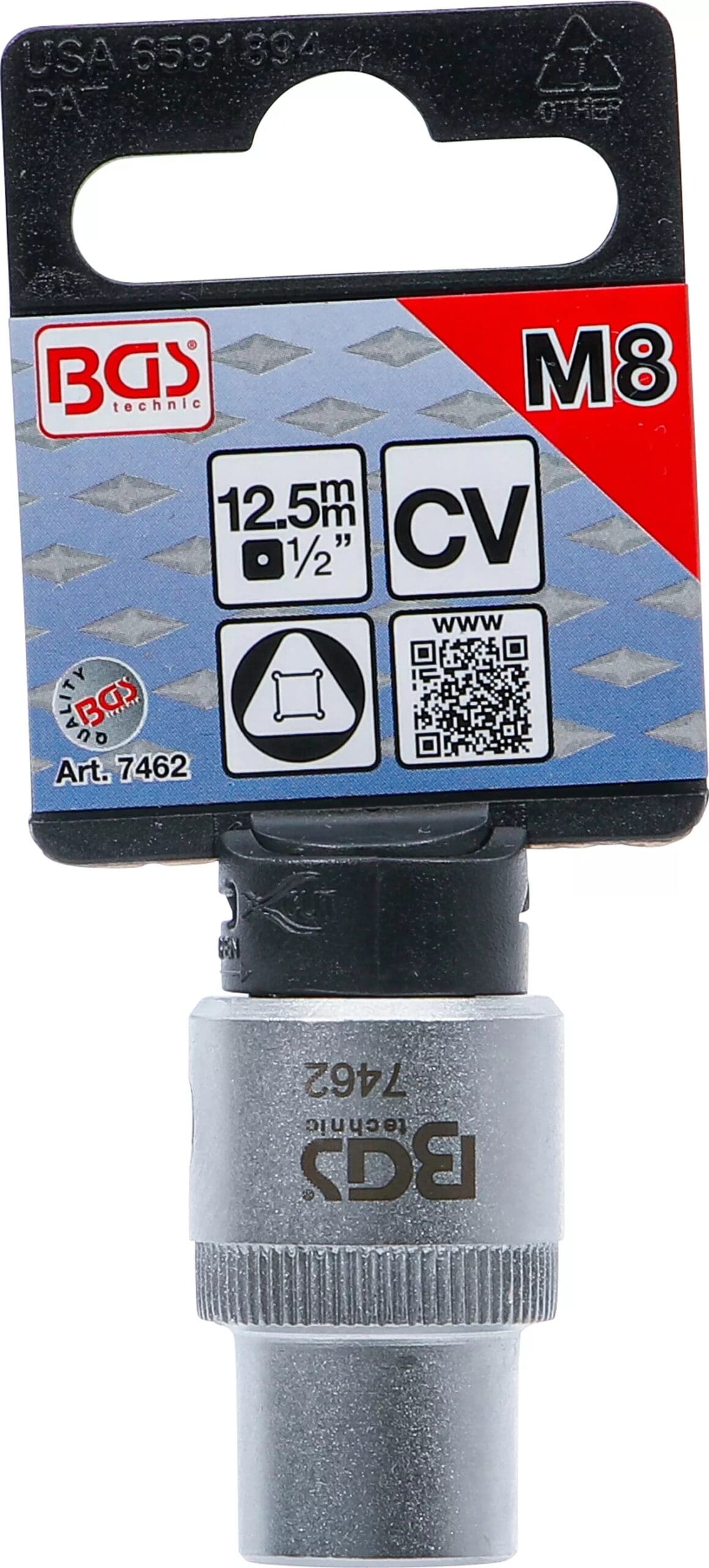 BGS technic Douille empreinte triangulaire | M8 (12 mm) BGS technic Douille empreinte triangulaire | M8 (12 mm)