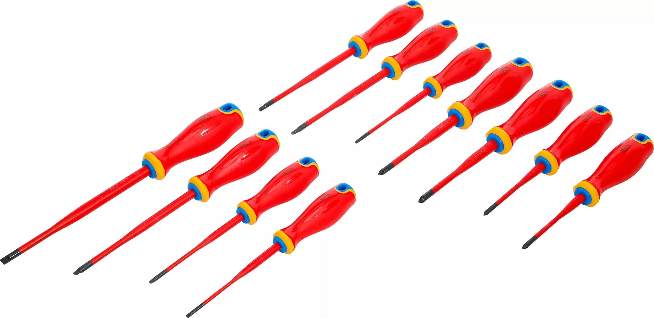 BGS technic Jeu de tournevis VDE | pointe extra fine | 11 pcs.