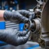 BGS technic Boîte de gants jetables | nitrile | avec adhérence supplémentaire | taille L | 100 pcs.