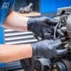 BGS technic Boîte de gants jetables | nitrile | avec adhérence supplémentaire | taille L | 100 pcs.