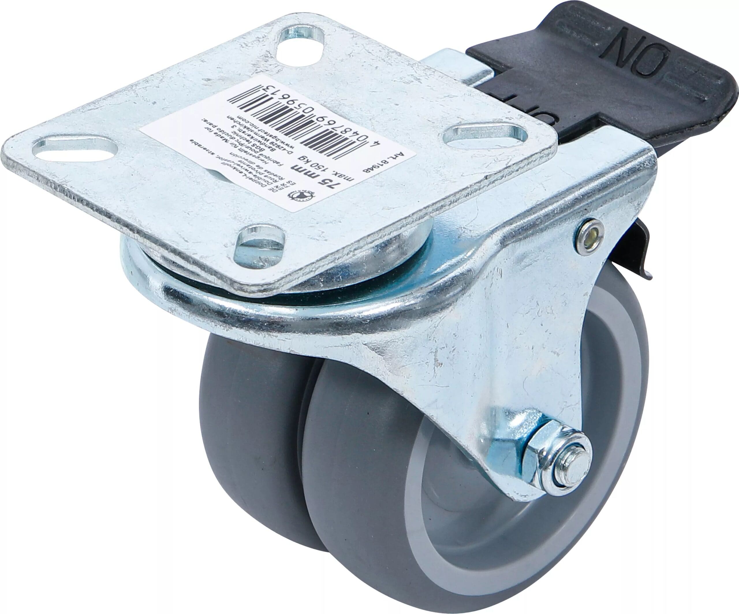 BGS technic Roulette double de direction | avec frein | Ø 75 mm BGS technic Roulette double de direction | avec frein | Ø 75 mm