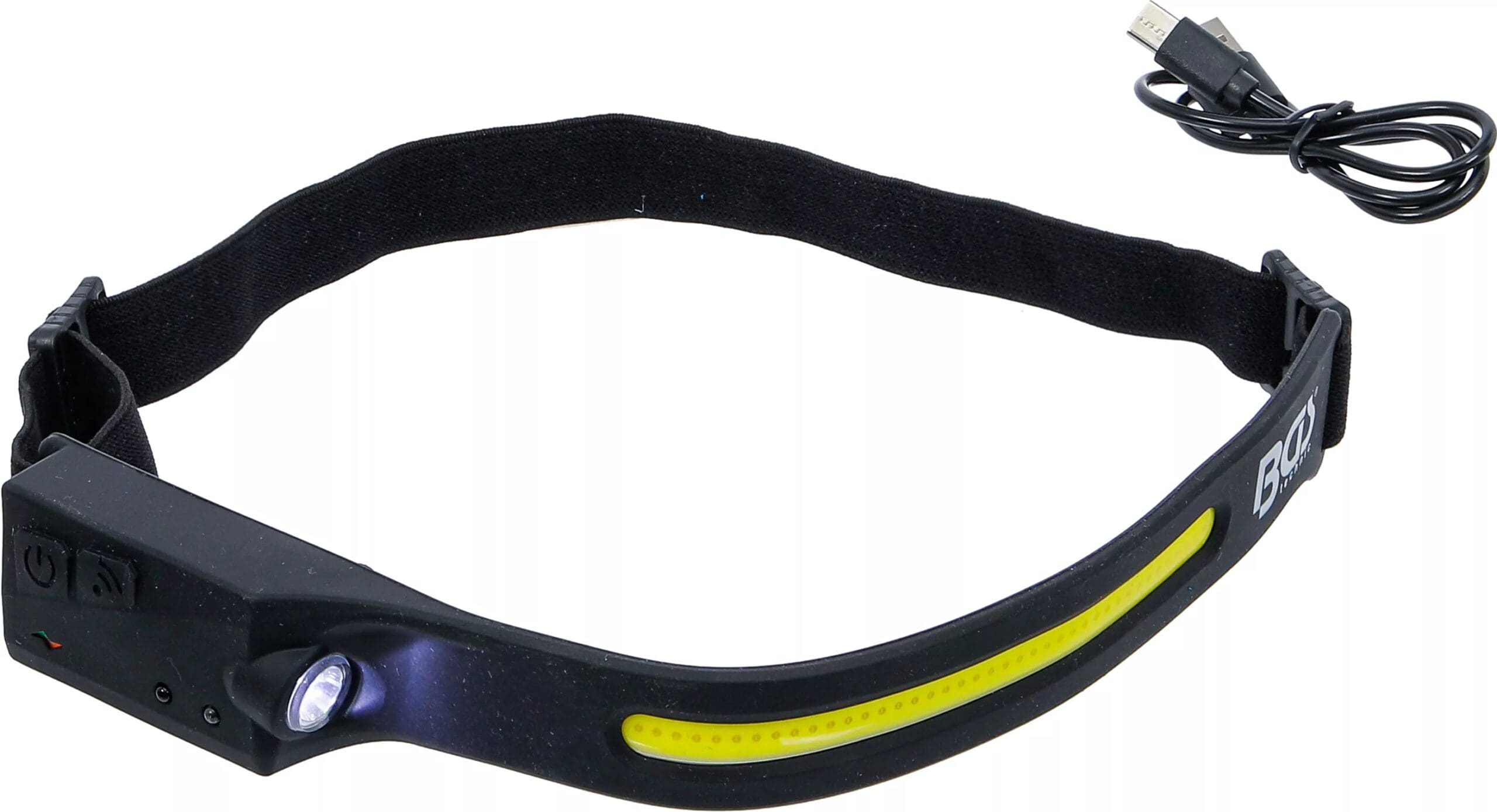 BGS technic Lampe frontale COB LED | avec capteur de mouvement